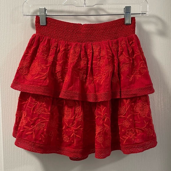 NEW Alice & Olivia mini skirt - Red * NWT - Picture 11 of 11